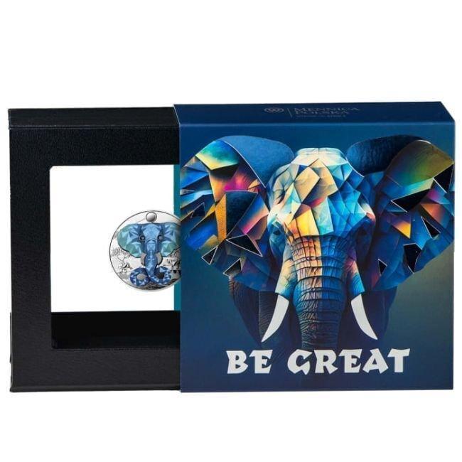 Kameroen. 1000 Francs 2023 1oz Cameroon Be Great Silver, Postzegels en Munten, Edelmetalen en Baren