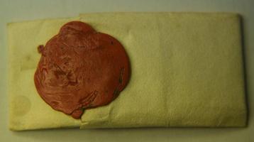 Relique - Papier - Busta Reliquia dans une lettre contenant