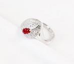 Zonder minimumprijs - Ring Platina - 0.81ct. tw. Robijn -