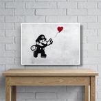 Naro - Canvas - [XL] Mario & the Red Heart Balloon – Banksy, Nieuw