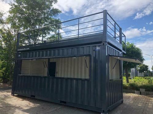 Bar container met of zonder terras Te Huur of Te Koop, Zakelijke goederen, Machines en Bouw | Keten en Containers, Ophalen