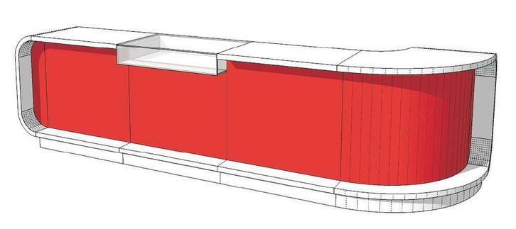 *TIP*  super high glossy toonbank duotone c-pec-013-comp 38, Zakelijke goederen, Kantoor en Winkelinrichting | Winkel en Inventaris