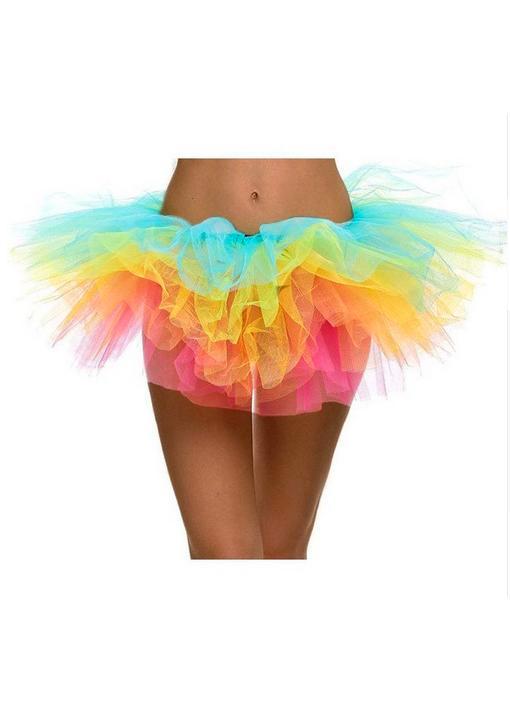 Tutu Super Kort Regenboog Tule Rokje XS S M Gekleurde Pettic, Kleding | Dames, Carnavalskleding en Feestkleding, Nieuw, Ophalen of Verzenden