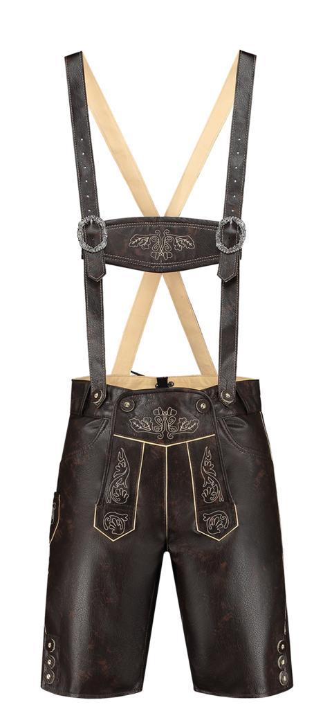 Trachtenhosen Herren faux leather antik, Hobby en Vrije tijd, Feestartikelen, Nieuw, Verzenden