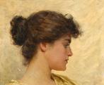 Giuseppe De Sanctis (1858-1924) - Portrait of a lady, Antiquités & Art, Art | Peinture | Classique
