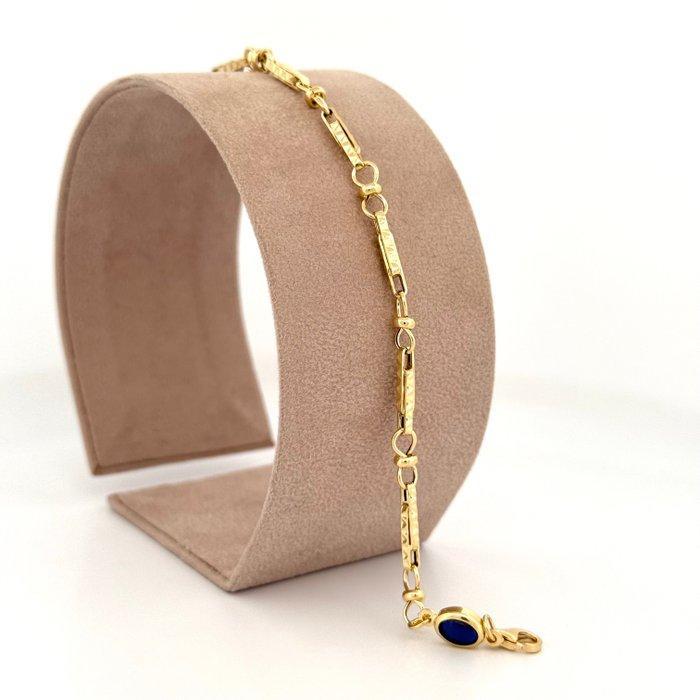 Zonder Minimumprijs - Armband - 18 karaat Geel goud Saffier, Handtassen en Accessoires, Armbanden