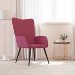 vidaXL Relaxstoel fluweel wijnrood, Huis en Inrichting, Fauteuils, Verzenden, Nieuw