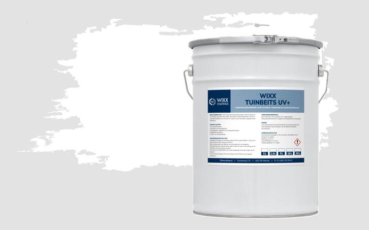 Wixx Tuinbeits UV+ Wit 10L, Doe-het-zelf en Bouw, Verf, Beits en Lak, Wit, Nieuw, Verzenden