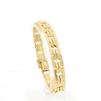 **Gereserveerd**Gouden fantasieschakel armband | 18,5 cm, Ophalen of Verzenden, Gebruikt, Overige kleuren, Goud