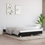 vidaXL Cadre de lit Noir 140x190 cm Tissu, Maison & Meubles, Chambre à coucher | Lits, Neuf, Verzenden