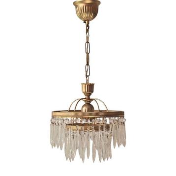 Large Hollywood Regency - 1960s - Plafonnier - Laiton et