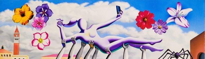 Mark Kostabi (1960) - Transporting the muse, Antiek en Kunst, Antiek | Overige Antiek