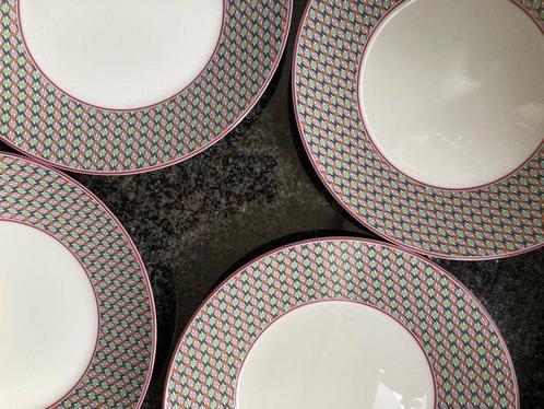 Hermès - assiettes creuses (4) - Moderne - Porcelaine - Tie, Antiek en Kunst, Antiek | Meubels | Tafels