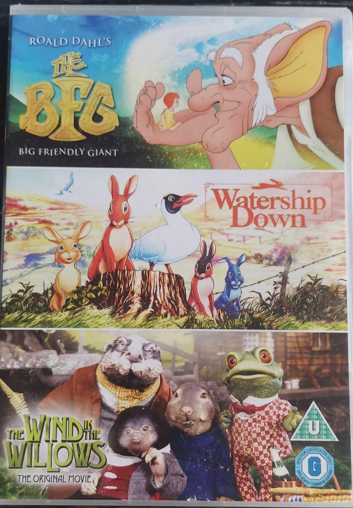 BFG+Watership Down+the Wind in the Willows  Gratis verzenden, Cd's en Dvd's, Dvd's | Tv en Series, Zo goed als nieuw, Boxset, Overige genres