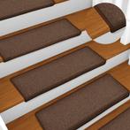 vidaXL Trapmatten 15 st 65x21x4 cm bruin, Doe-het-zelf en Bouw, Ladders en Trappen, Verzenden, Nieuw
