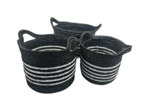 Veiling - Manden set zwart-wit, Huis en Inrichting, Woonaccessoires | Schalen en Manden, Nieuw