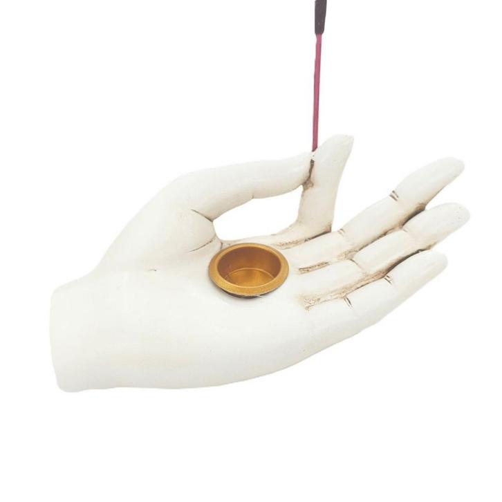 Wierookhouder witte hand – Rust en harmonie in huis, Maison & Meubles, Accessoires pour la Maison | Autre, Enlèvement ou Envoi