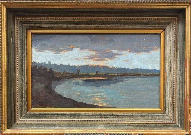 Dario Galimberti (1881–1966) - Paesaggio lagunare, Antiek en Kunst, Kunst | Schilderijen | Klassiek