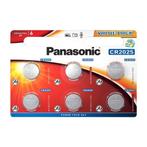 6-Pack Panasonic CR2025 3V 165mAh Lithium knoopcelbatterij, Verzenden, Nieuw