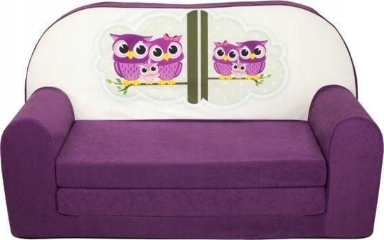 Kinder slaapbank - sofa - violet - logeermatras - 85 x 60..., Kinderen en Baby's, Kinderkamer | Tafels en Stoelen, Nieuw, Ophalen of Verzenden