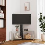 vidaXL Tv-standaard hoek 2-laags voor 32-70 inch zwart en, Verzenden, Nieuw