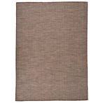 vidaXL Buitenkleed platgeweven 200x280 cm bruin, Huis en Inrichting, Stoffering | Tapijten en Vloerkleden, Verzenden, Nieuw