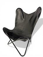 Fauteuil - chaise papillon - Cuir, Métal - Chaise papillon -, Huis en Inrichting, Nieuw