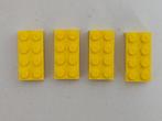 Lego - Test Stenen - Serie van 4 unieke gele teststenen van
