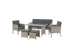 Veiling - Loungeset / Tuinset Turijn - 7 personen - Polyrota, Tuin en Terras, Nieuw