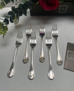 Vork - Set van 12 visvorken model Printania - Zilver metaal