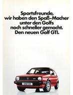 1983 VOLKSWAGEN GOLF GTI BROCHURE DUITS, Livres, Ophalen of Verzenden