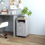 vidaXL Bijzetkast met wielen 33x38x60 cm bewerkt hout, Verzenden, Nieuw