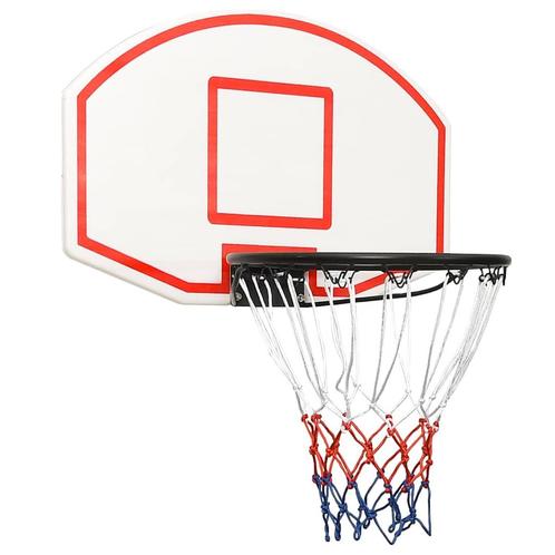 vidaXL Basketbalbord 71x45x2 cm polyetheen wit, Sport en Fitness, Basketbal, Nieuw, Verzenden