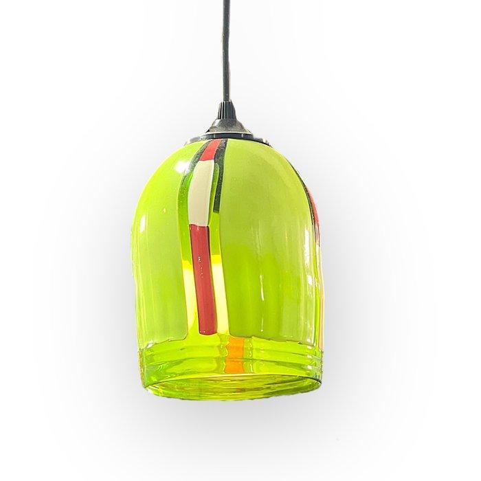 Filippo Maso - Plafondlamp - Groene lamp met gekleurde, Antiek en Kunst, Antiek | Verlichting