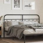 vidaXL Hoofdbord 160 cm metaal zwart, Huis en Inrichting, Slaapkamer | Bedden, Verzenden, Nieuw