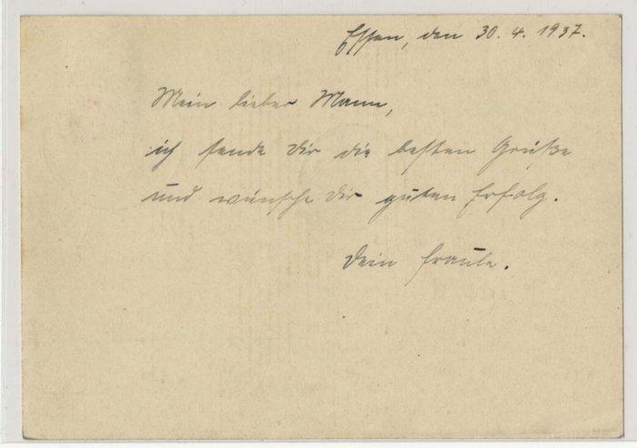 Empire allemand 1937 - Zeppelin Luftschiff Hindenburg -, Postzegels en Munten, Postzegels | Europa | Duitsland