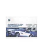2000 BMW Z8 INSTRUCTIEBOEKJE ENGELS (USA)