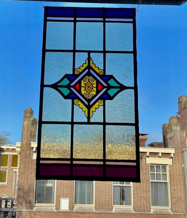 Glas-in-loodraam - 1930-1940, Antiek en Kunst, Kunst | Designobjecten