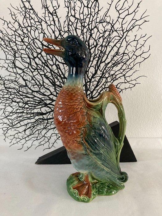 Saint Clement - Karaf - Eend - Keramiek - Barbotine, Antiek en Kunst, Antiek | Glaswerk en Kristal