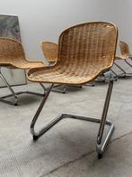 Gatone Rinaldi (im Stil - Stoel (6) - Rattan, Chroom, Antiek en Kunst