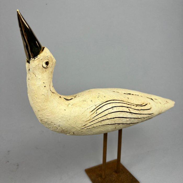 Ewa Budzowska - The bird, Big (with 24carat gold), Antiek en Kunst, Kunst | Designobjecten