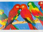 Walasse Ting - Five Parrots (Yvon Riviére Éditeur, Paris), Antiek en Kunst