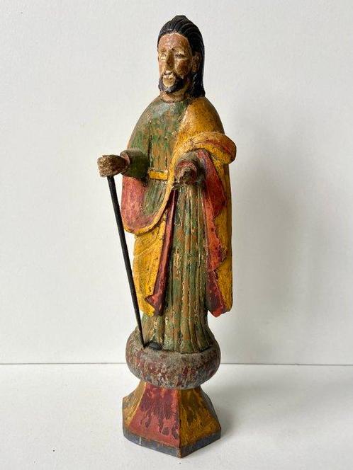 sculptuur, Religieus beeld - 18e eeuw - 29.6 cm - Hout, Antiek en Kunst, Kunst | Niet-Westerse kunst