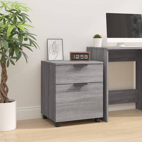 vidaXL Dossierkast verrijdbaar 45x38x54 cm bewerkt hout, Huis en Inrichting, Kasten | Overige, Nieuw, Verzenden