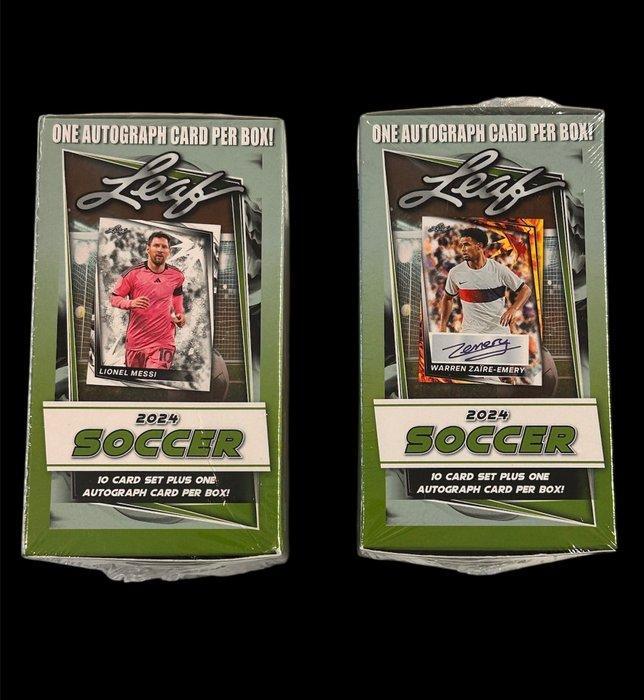 Leaf soccer 2024 - 1 autograph card garantita per box -, Verzamelen, Stickers