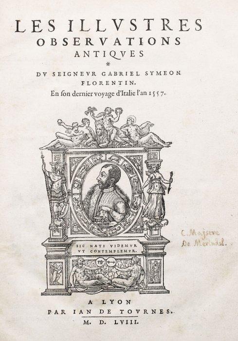 Simeoni - Observations Antiques - 1558, Antiquités & Art, Antiquités | Livres & Manuscrits