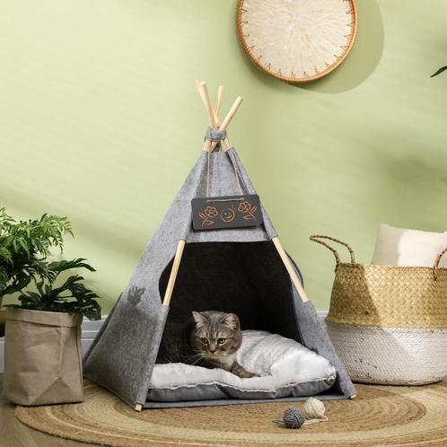 Dierenhuisje - Zacht kussen - Machine wasbaar grijs, Dieren en Toebehoren, Katten-accessoires, Nieuw, Ophalen of Verzenden