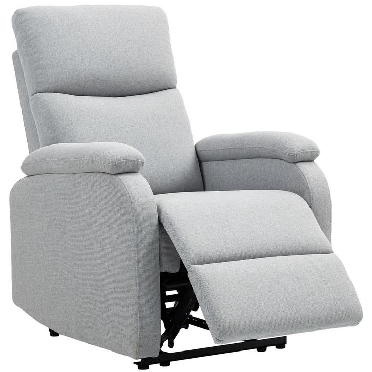 Woonkamer - Relaxfauteuil - Verstelbare rugleuning - Grijze, Huis en Inrichting, Fauteuils, Nieuw, Stof, Ophalen of Verzenden