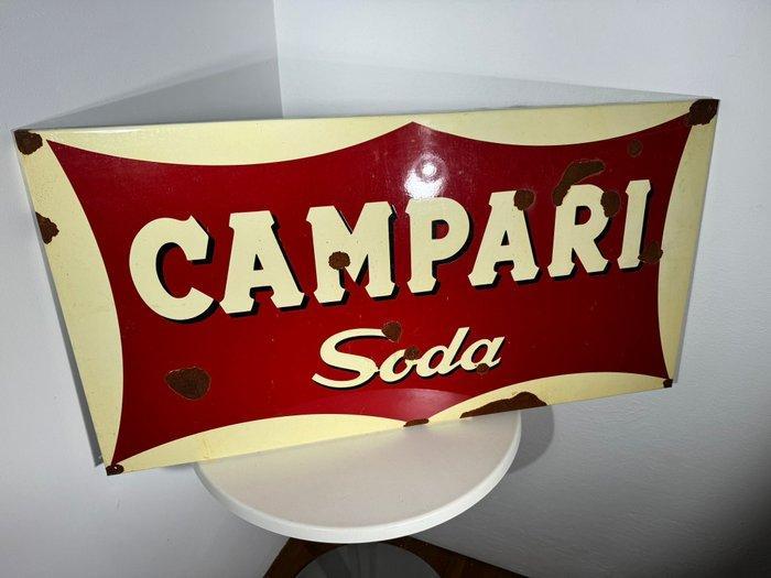 Campari Soda - Enseigne vintage Campari Soda en métal, Antiquités & Art, Antiquités | Assiettes décoratives & Carrelages
