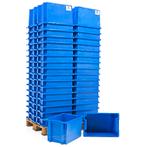 Stapelbak kunststof  L: 600, B: 400, H: 350 (mm) blauw, Bricolage & Construction, Casiers & Boîtes, Ophalen of Verzenden